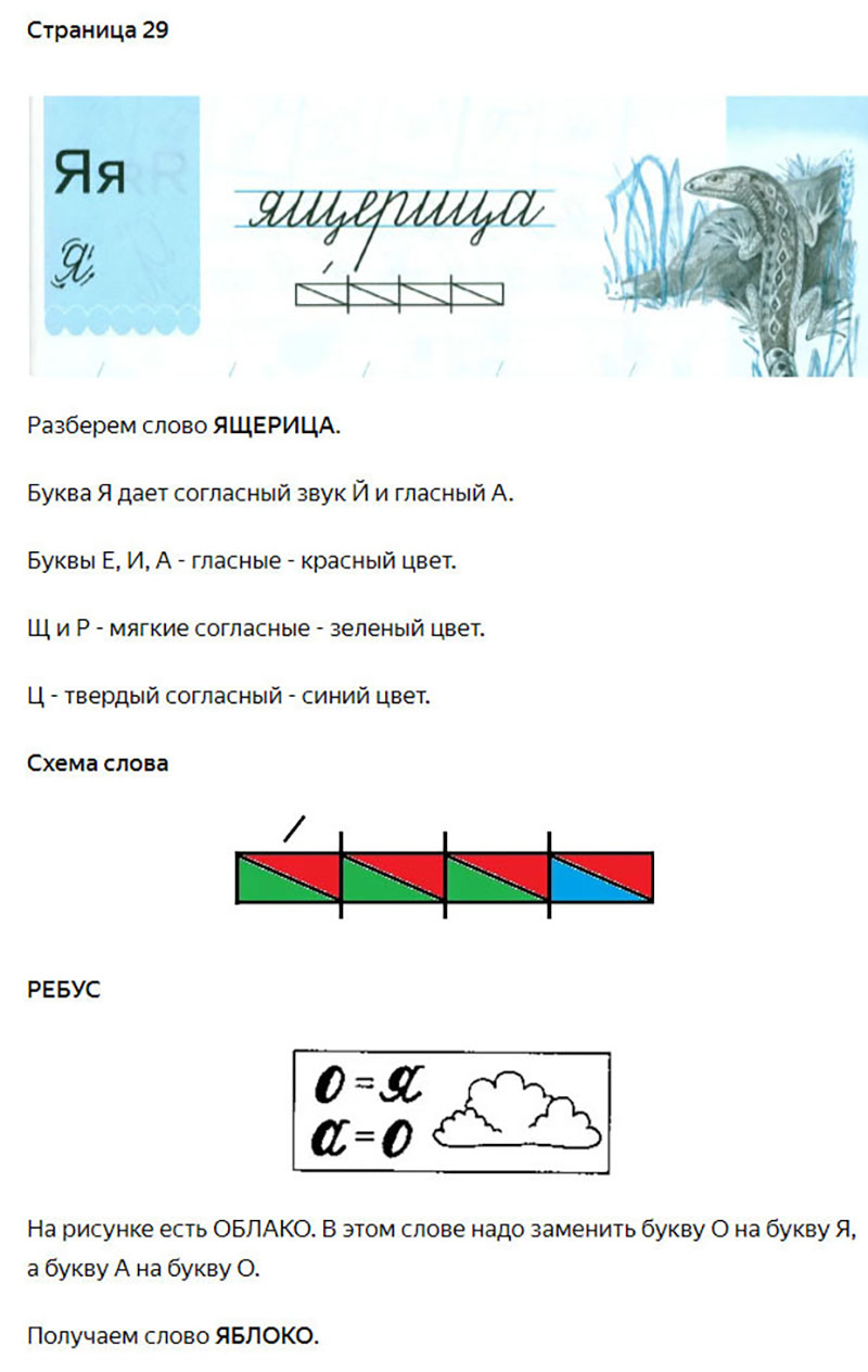 Ответы к заданиям на 29 странице чудо-прописей Илюхина за 1 класс 2 часть